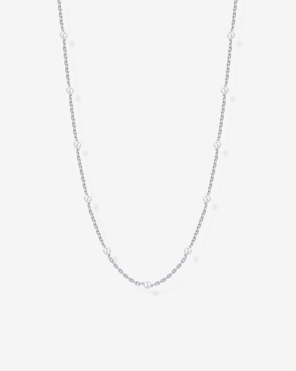 Pearl Station Chain Necklace