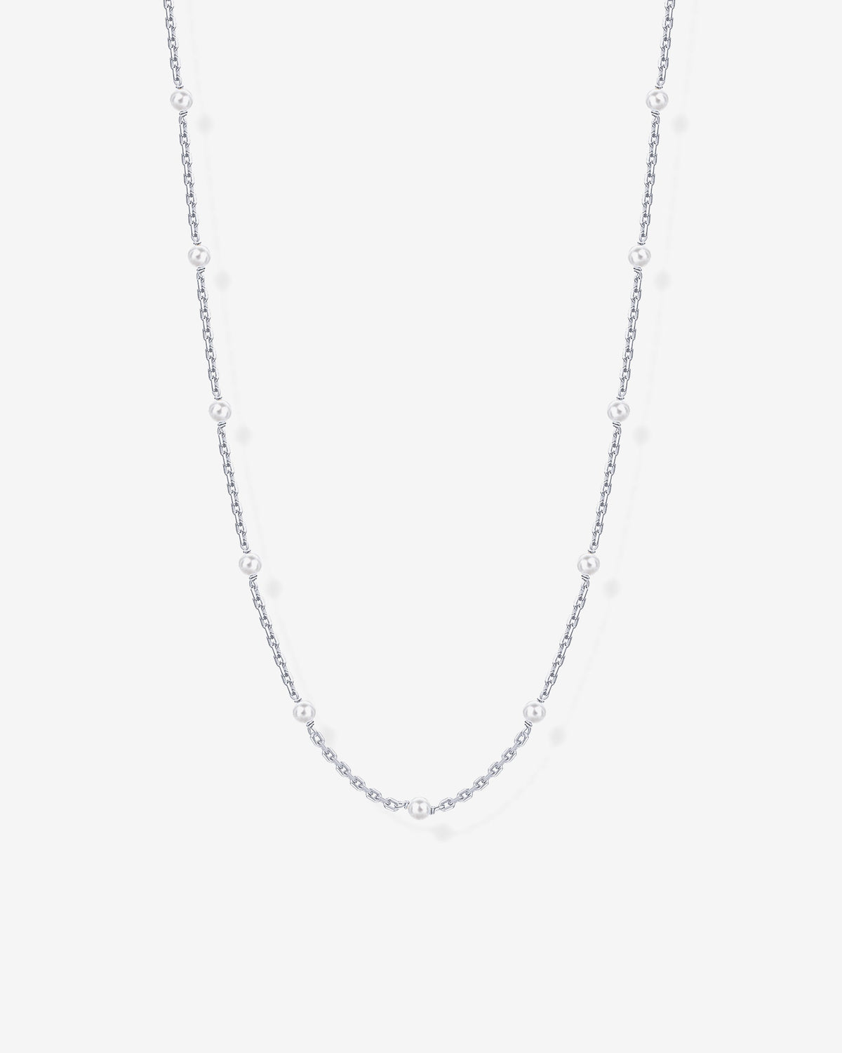 Pearl Station Chain Necklace