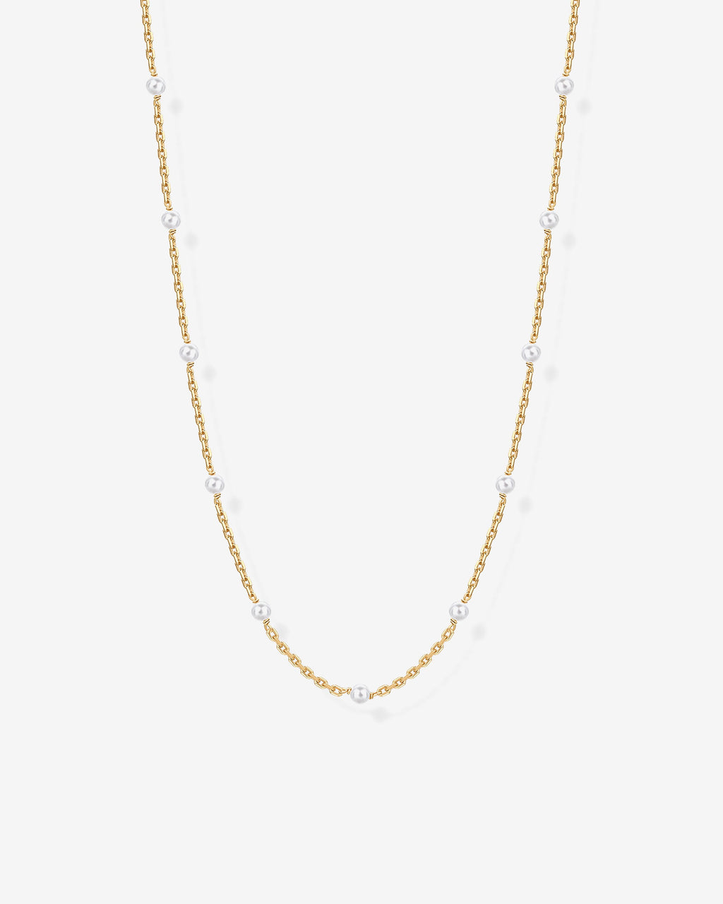 Pearl Station Chain Necklace