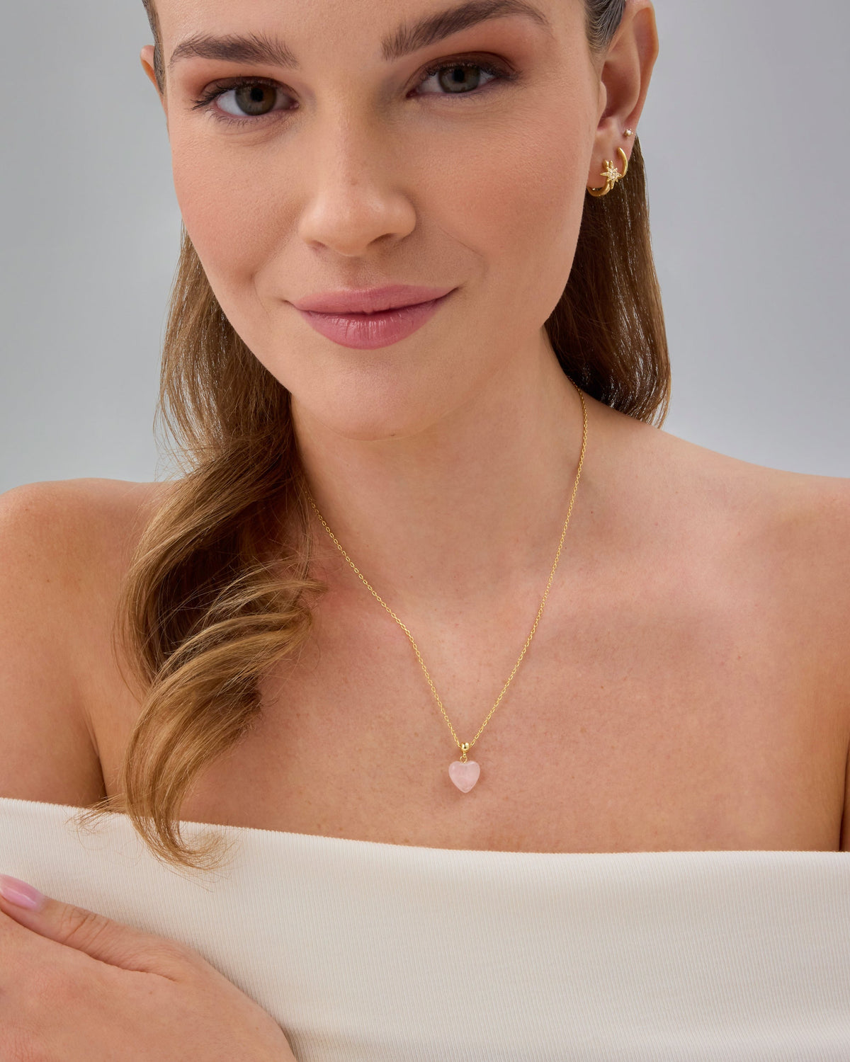 Gemstone Heart Necklace