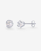 Caged Pearl Studs