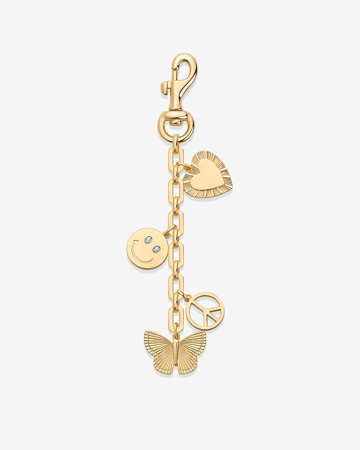 Positive Vibes Chain Bag Charm
