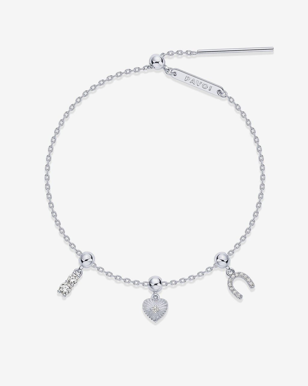 Charm Stack Era Heart & Horseshoe Vibes Bracelet Set