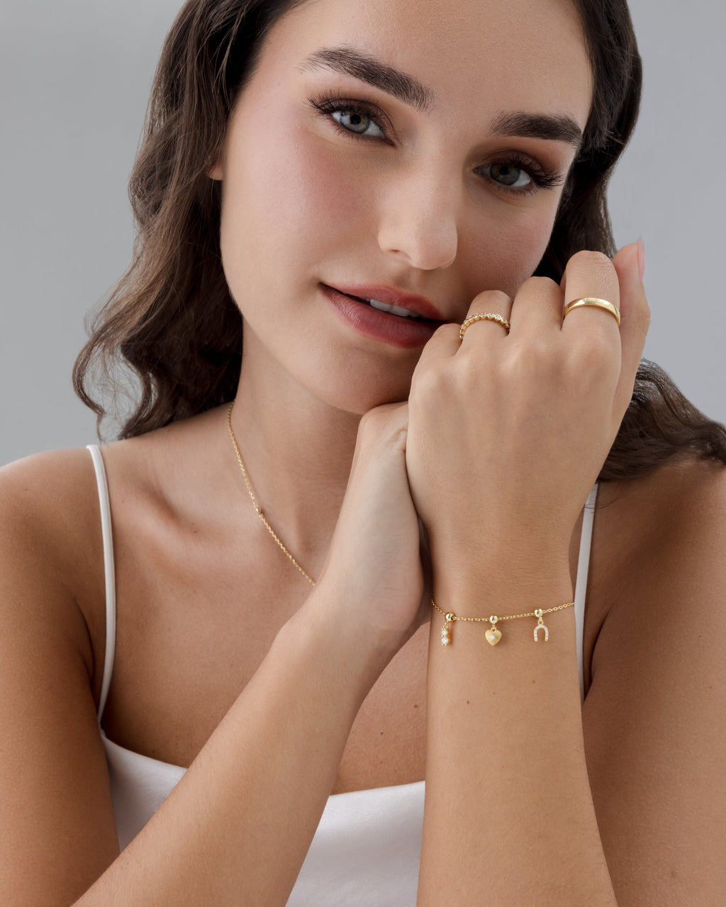 Charm Stack Era Heart & Horseshoe Vibes Bracelet Set
