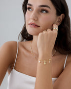 Charm Me Baby Bear & Pearl Charm Bracelet Set