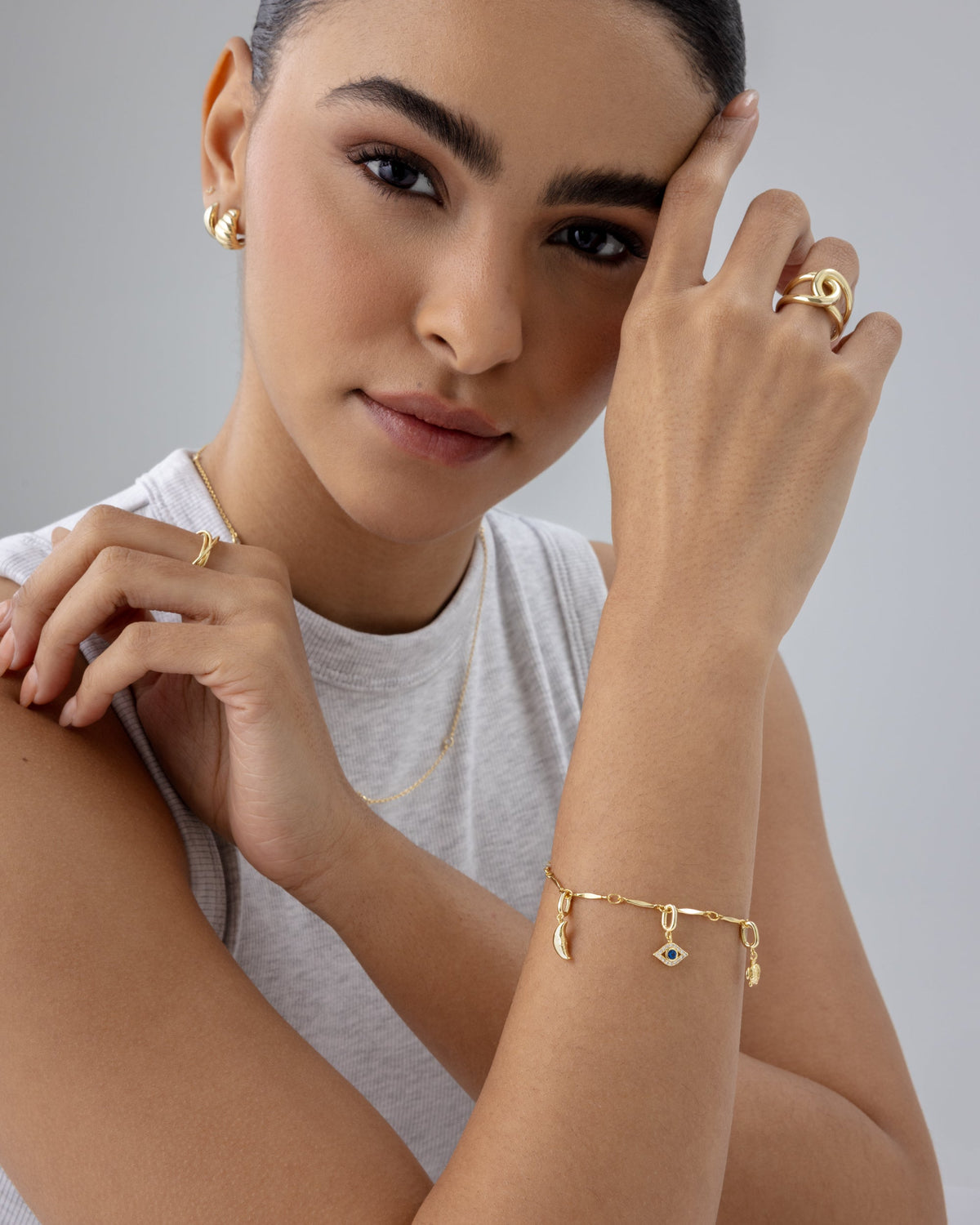 Cosmic Drip Charm Bracelet Set