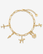 Cherished Connections Charm Paperclip Bracelet Set
