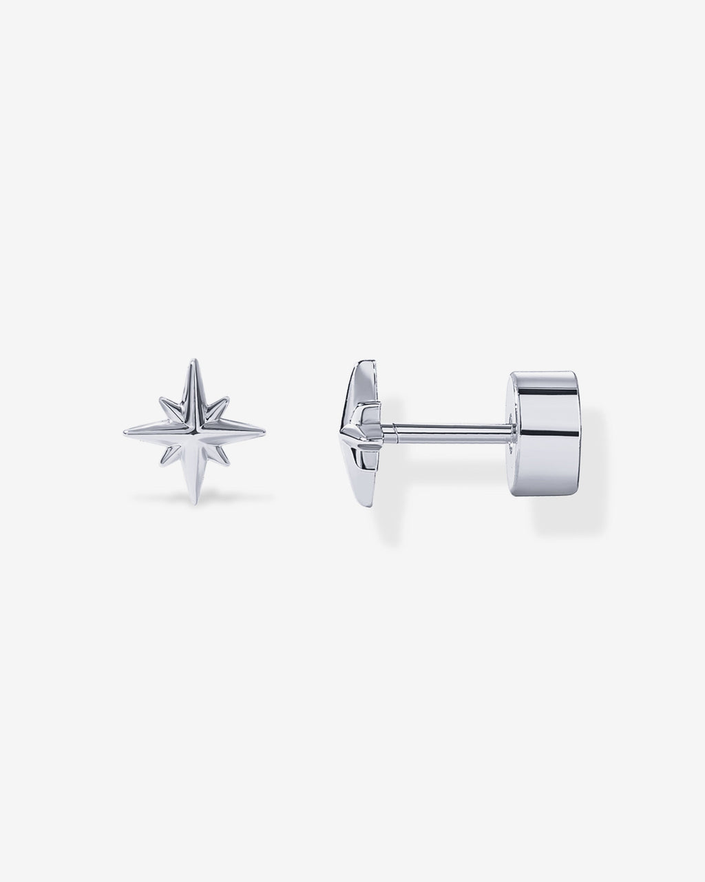 North Star Flat Back Stud Earrings