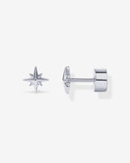 North Star Flat Back Stud Earrings