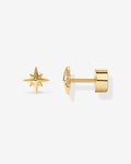 North Star Flat Back Stud Earrings
