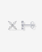 4 Stone Marquise Stud Earrings