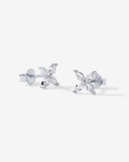 4 Stone Marquise Stud Earrings