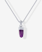 Dainty Crystal Charm Pendant Necklace