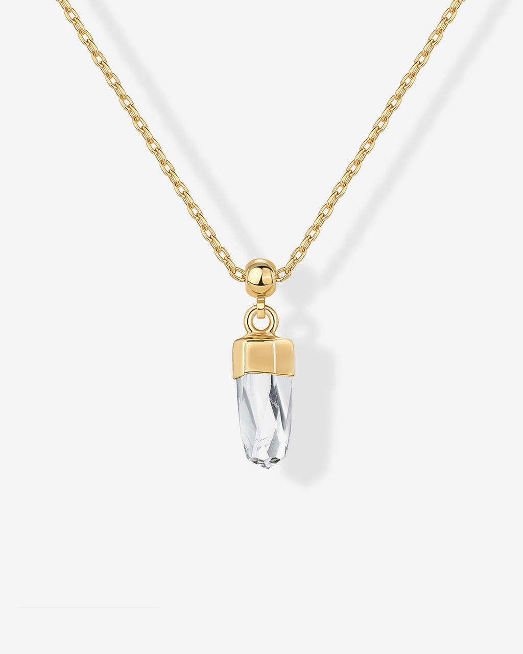 Dainty Crystal Charm Pendant Necklace