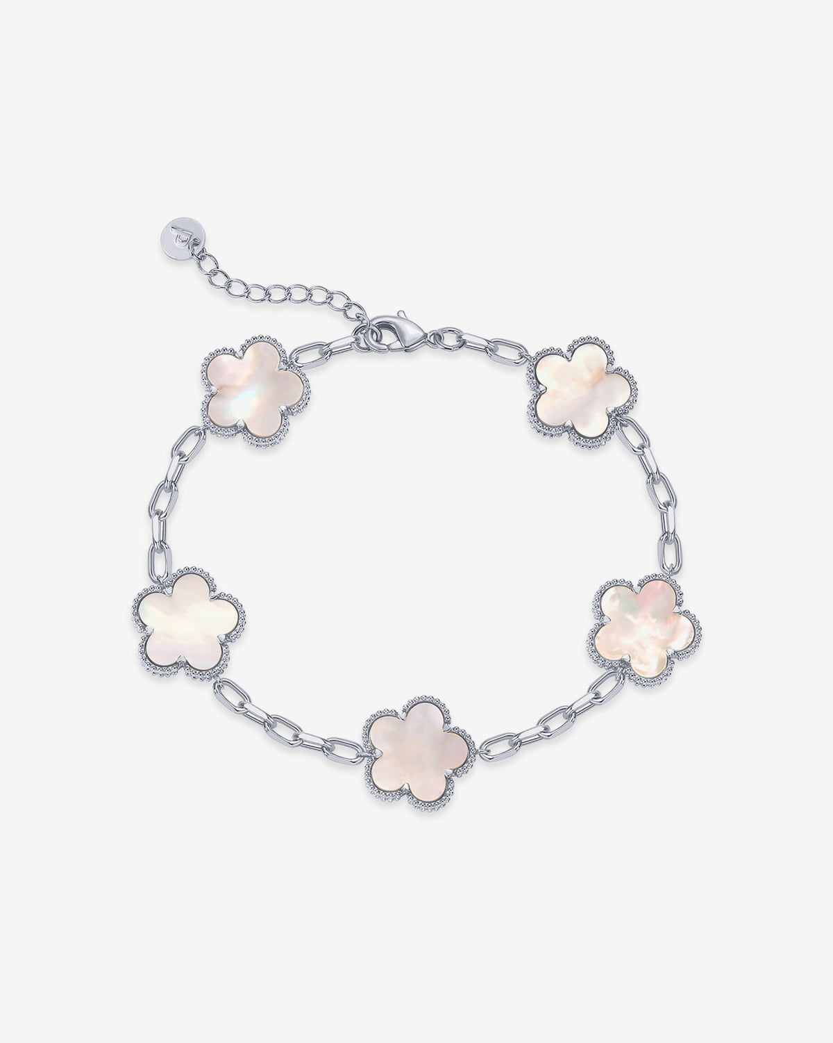 Gemstone Clover Bracelet