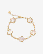 Gemstone Clover Bracelet