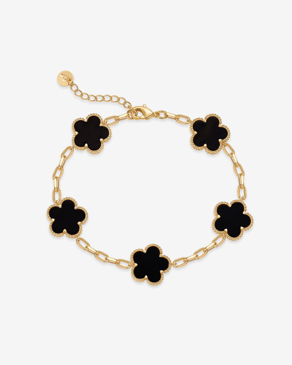Gemstone Clover Bracelet