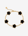 Gemstone Clover Bracelet