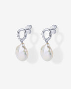Organic Pearl Dangle Earrings