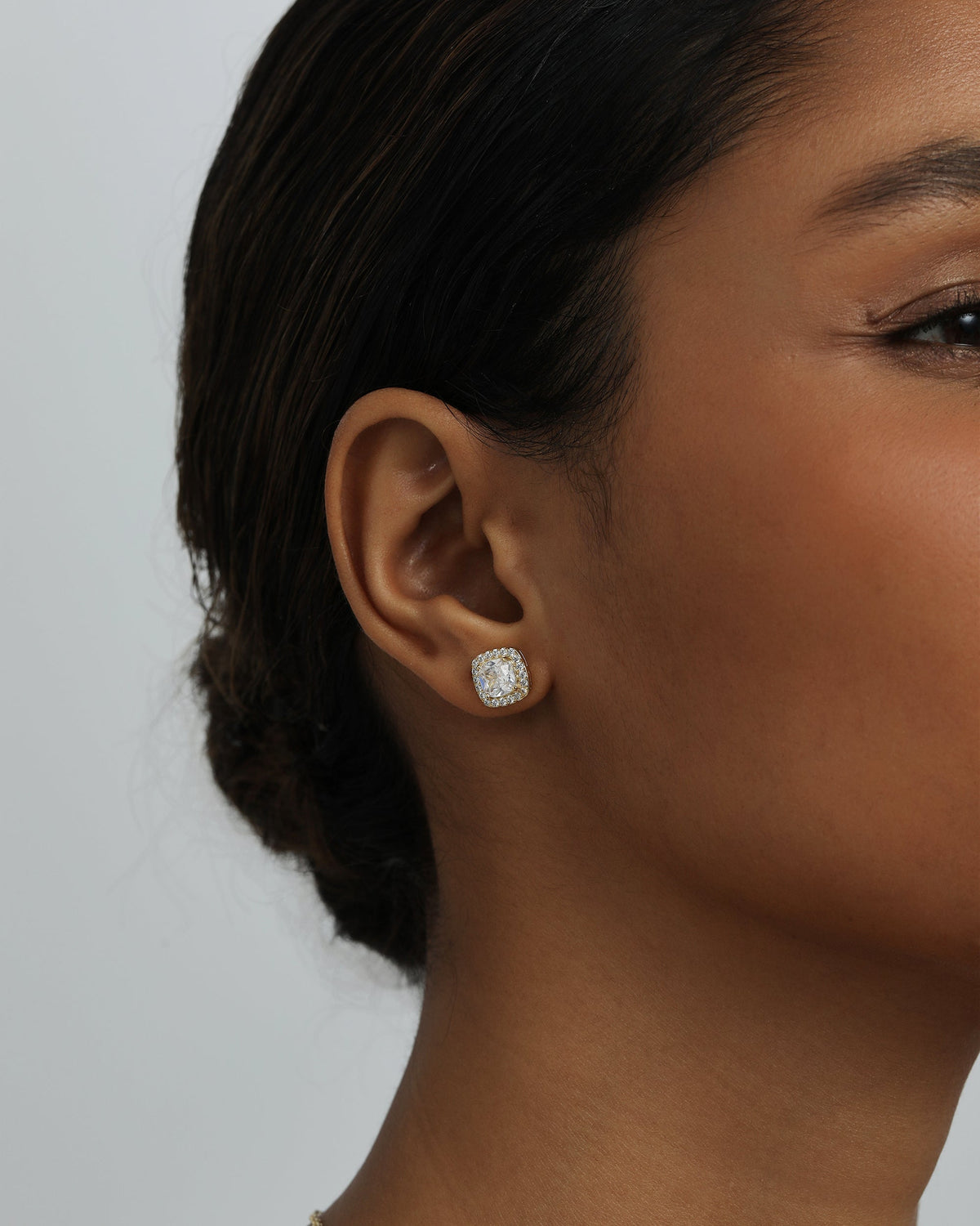 Cubic Zirconia Halo Stud Earring Pack