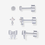 Coquette Screw Back Earring Pack