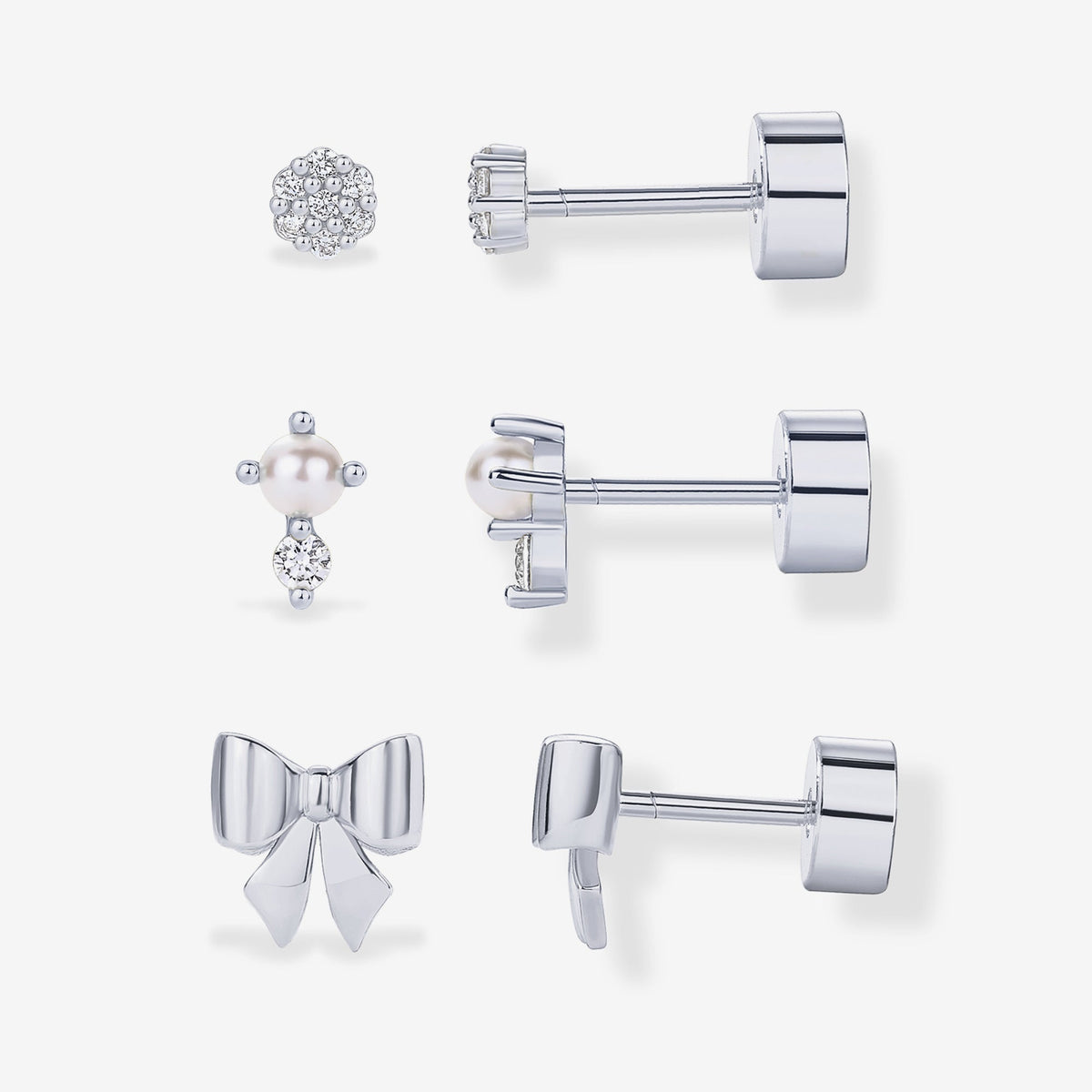 Coquette Screw Back Earring Pack