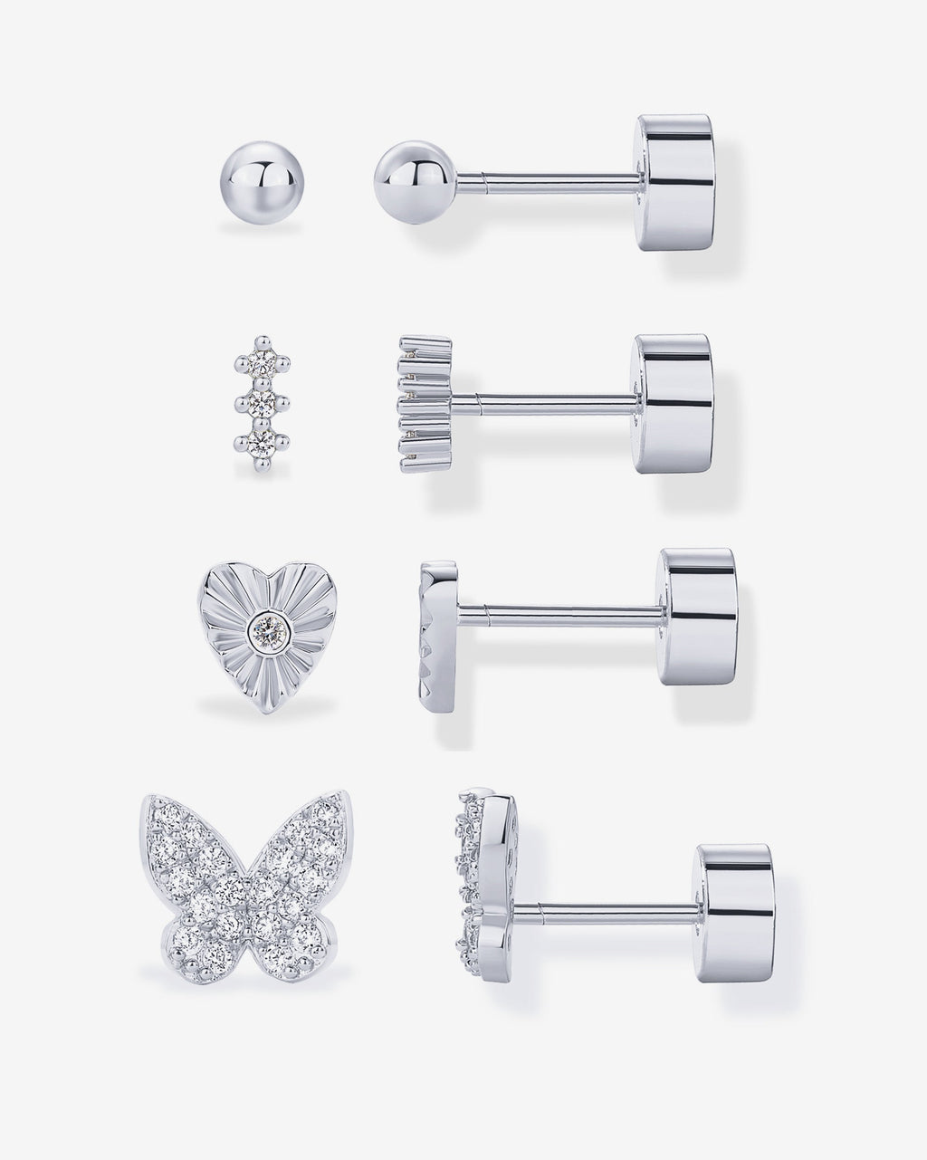 Cute Screw Back Earring Pack