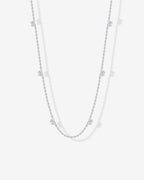 Tiny Bow Station Necklace