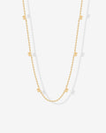 Tiny Bow Station Necklace