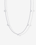 Tiny Heart Station Necklace