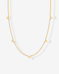 Tiny Heart Station Necklace