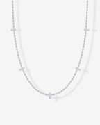 Tiny Cross Station Necklace