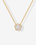 Gemstone Clover Necklace