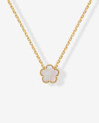 Gemstone Clover Necklace