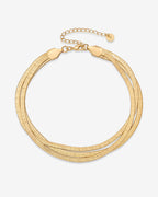 Snake Chain Trio Anklet