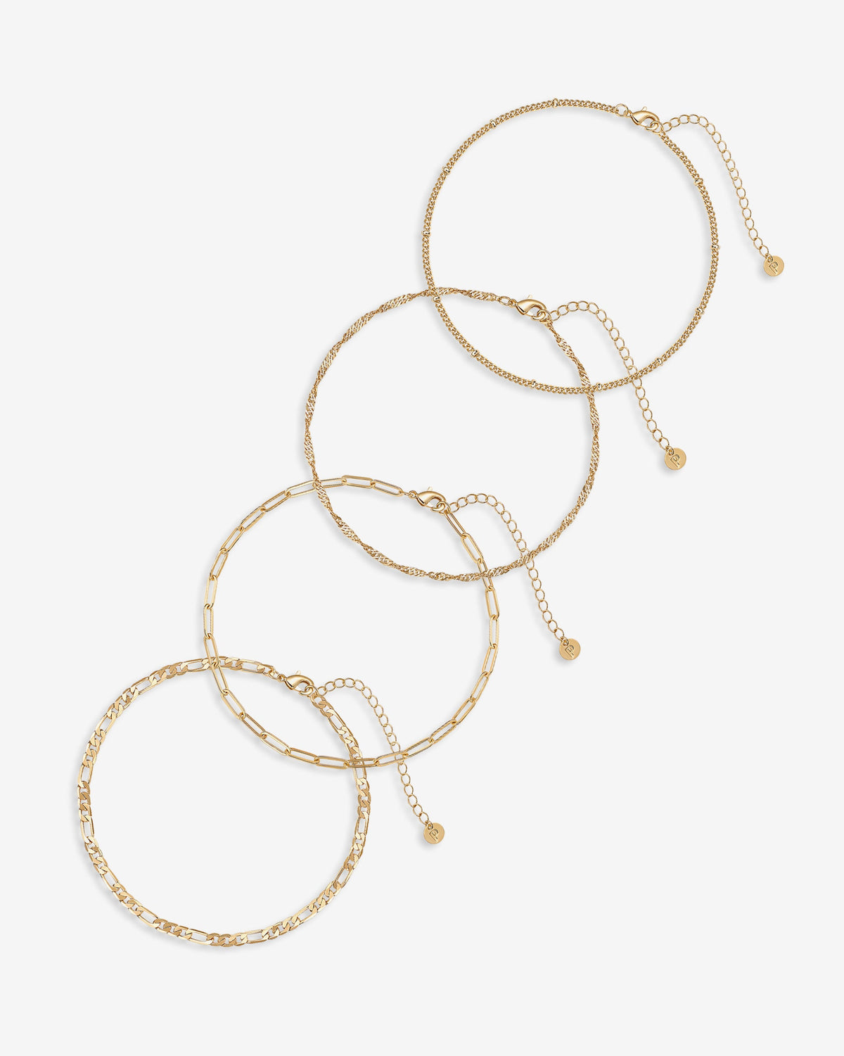 Four Chains Anklet Pack