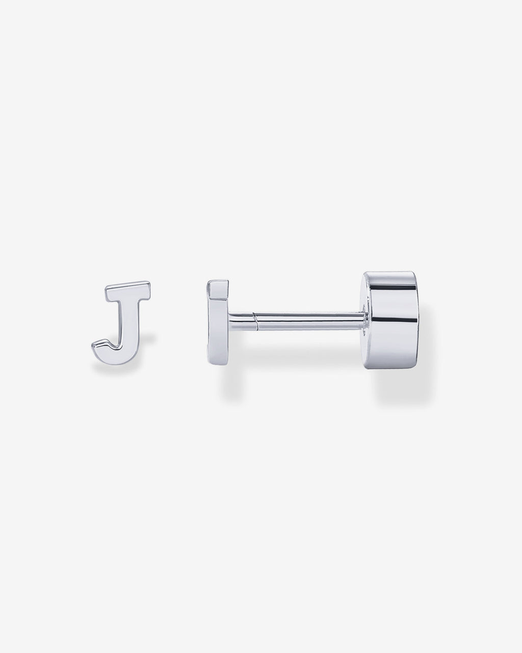 Initial Letter Flatback Earrings