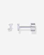 Initial Letter Flatback Earrings