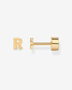 Initial Letter Flatback Earrings