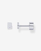 Initial Letter Flatback Earrings