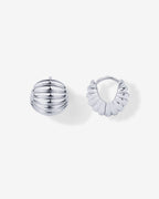 Ribbed Serena Hoops