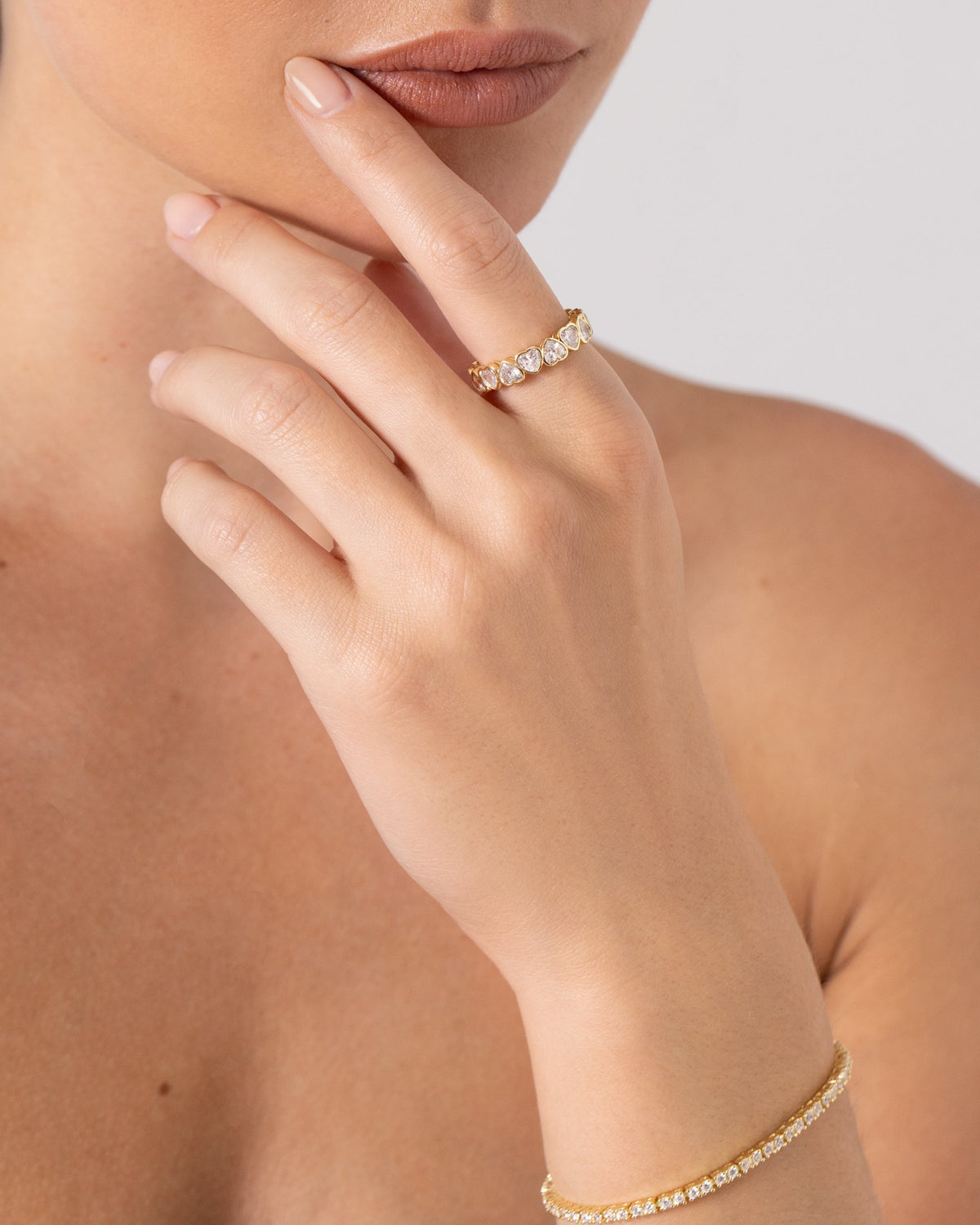 Eternal Heart-Cut Eternity Ring
