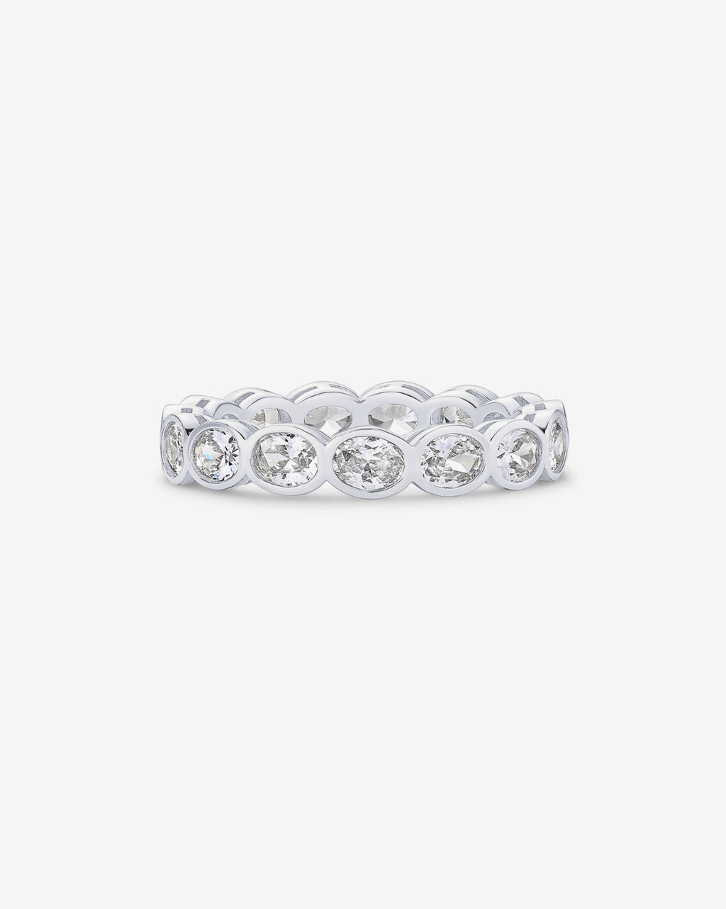 Infinity Oval-Cut Eternity Ring