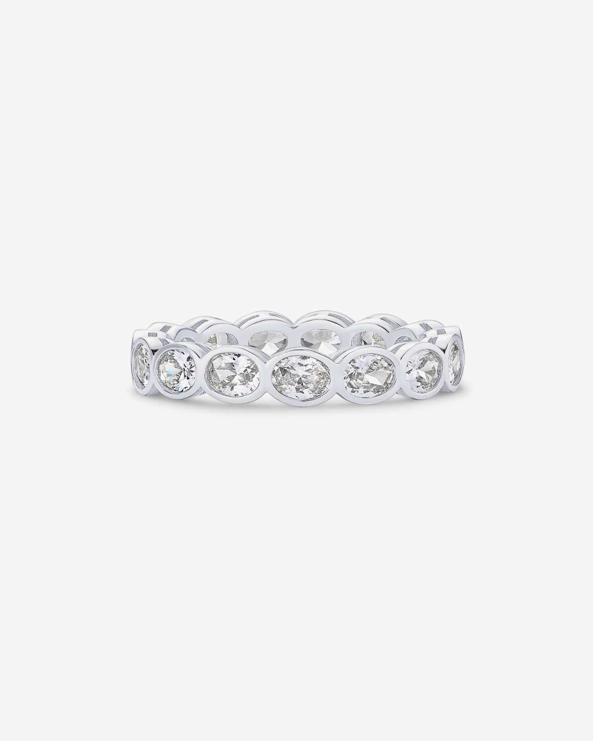 Infinity Oval-Cut Eternity Ring