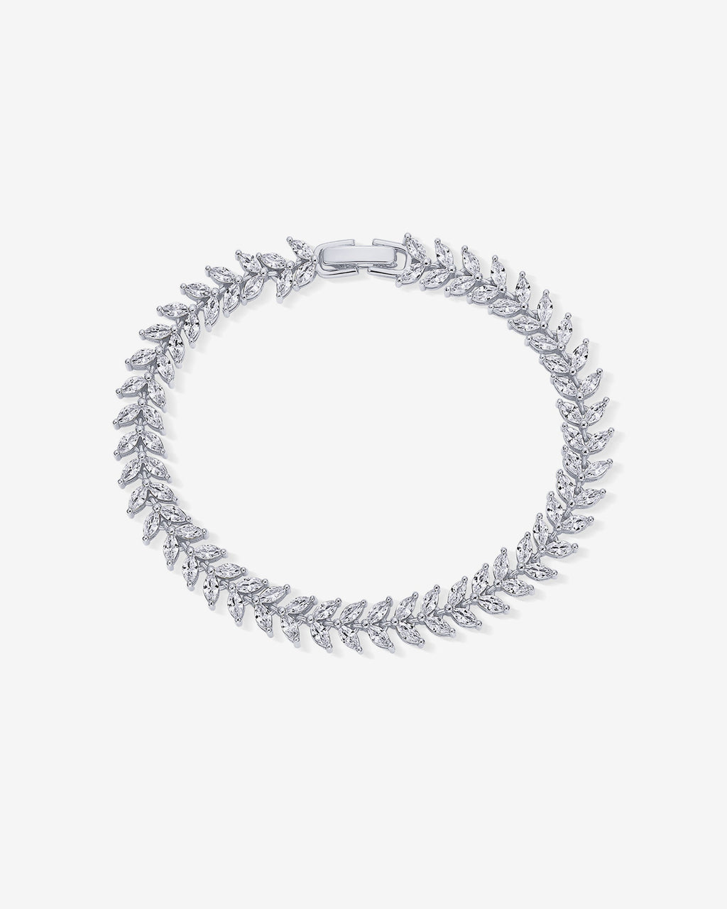 Marquise Leaf Tennis Bracelet