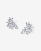 Navette Cluster Bridal Earrings