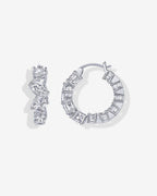 Inside-Out Mixed CZ Hoops