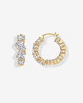 Inside-Out Mixed CZ Hoops