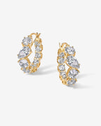 Inside-Out Mixed CZ Hoops