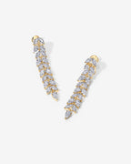 Marquise Linear Bridal Earrings